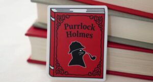 purrlock holmes sticker